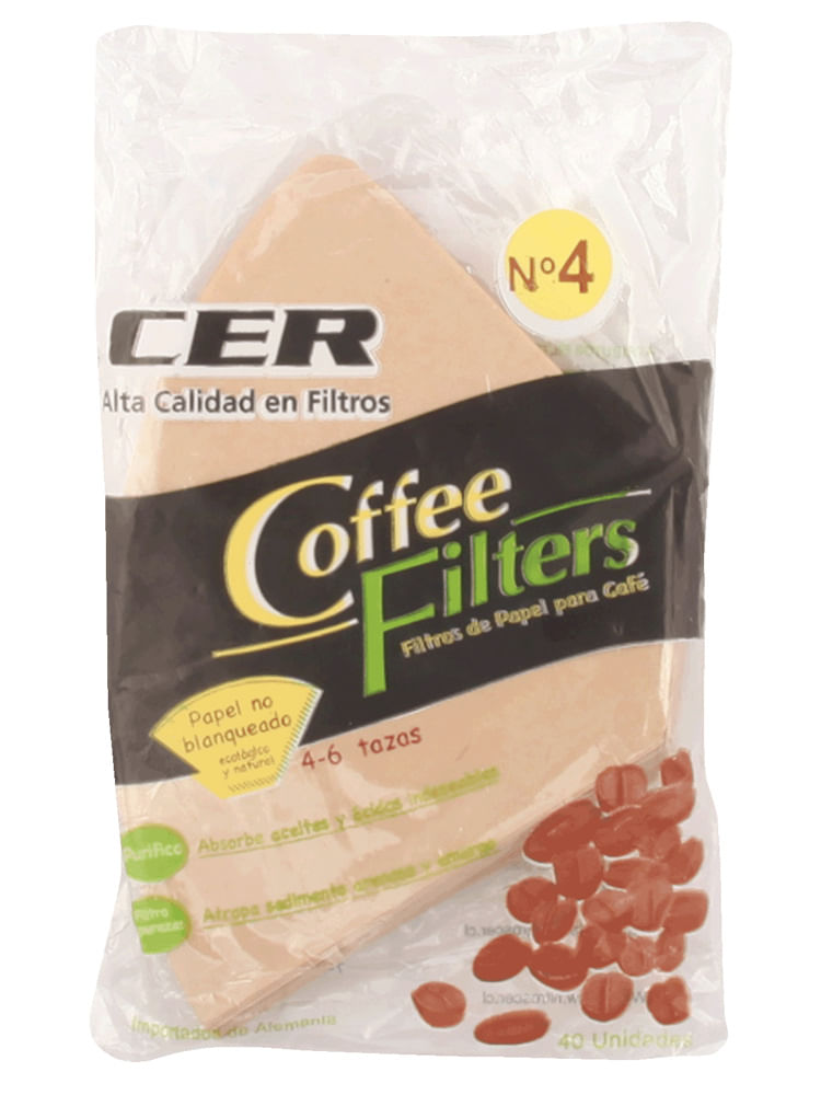 CER, Filtro papel Cafetera Eléctrica