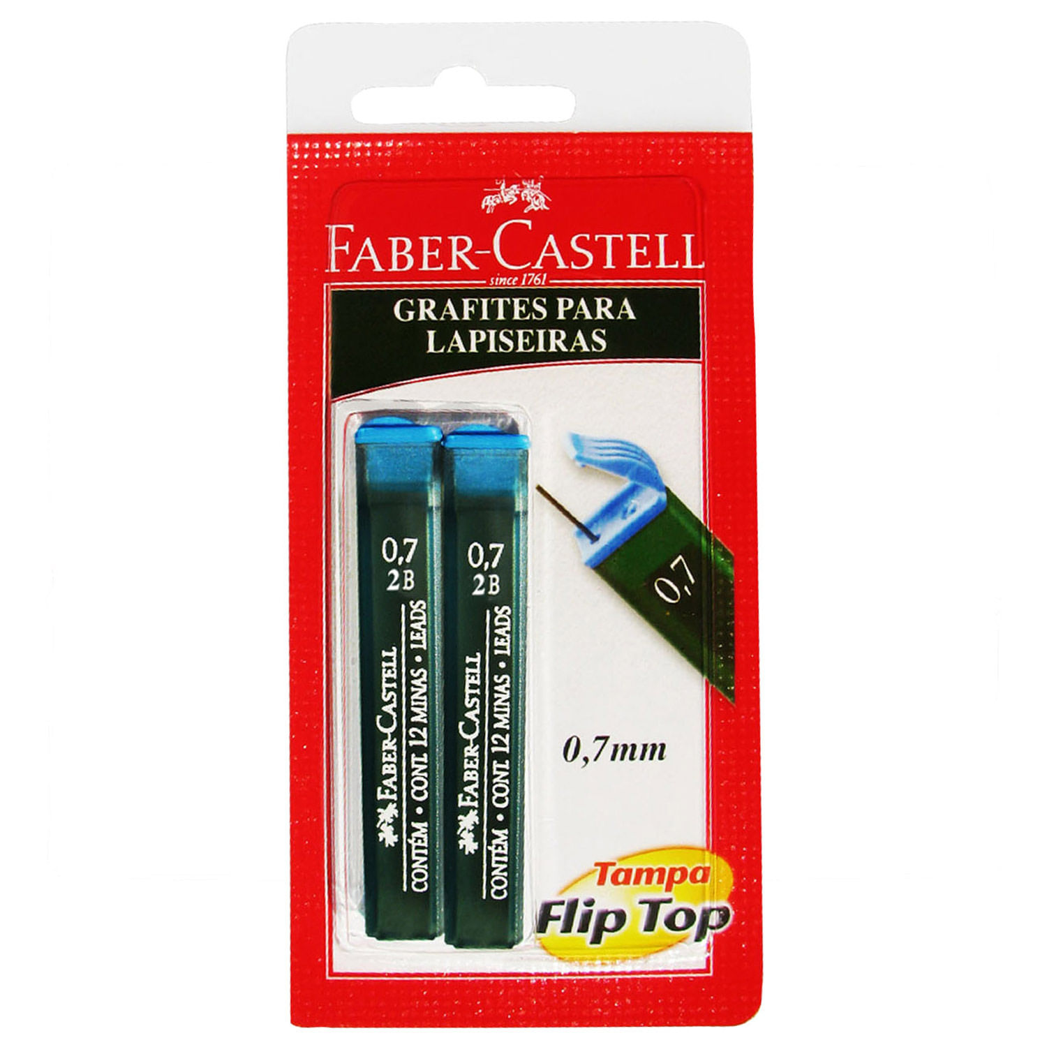 Minas para Portaminas Faber Castell Polymer Pack de 12