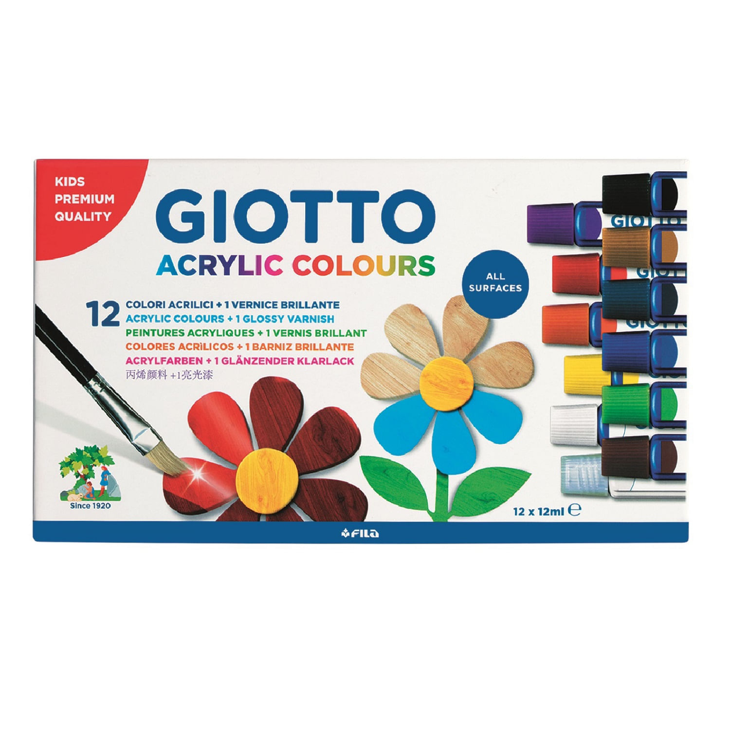 Acrilicos Para Pintar Pack Por 10 Unidades Colores Surtidos