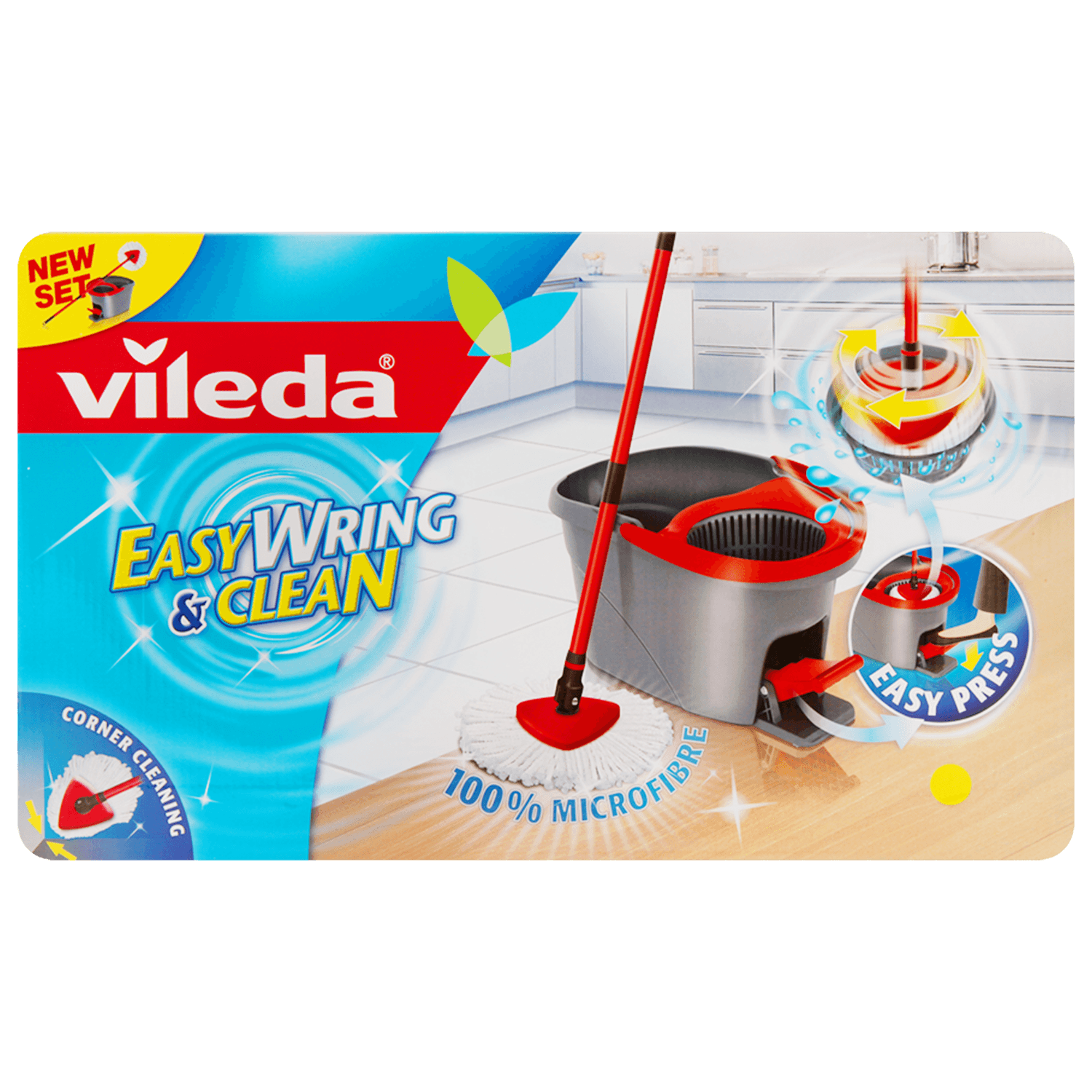 Balde pedal con mopa Easywring and clean Vileda