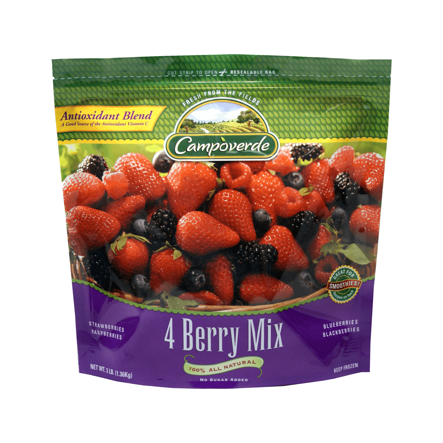 Fruta congelada 4 berry mix 1360 g