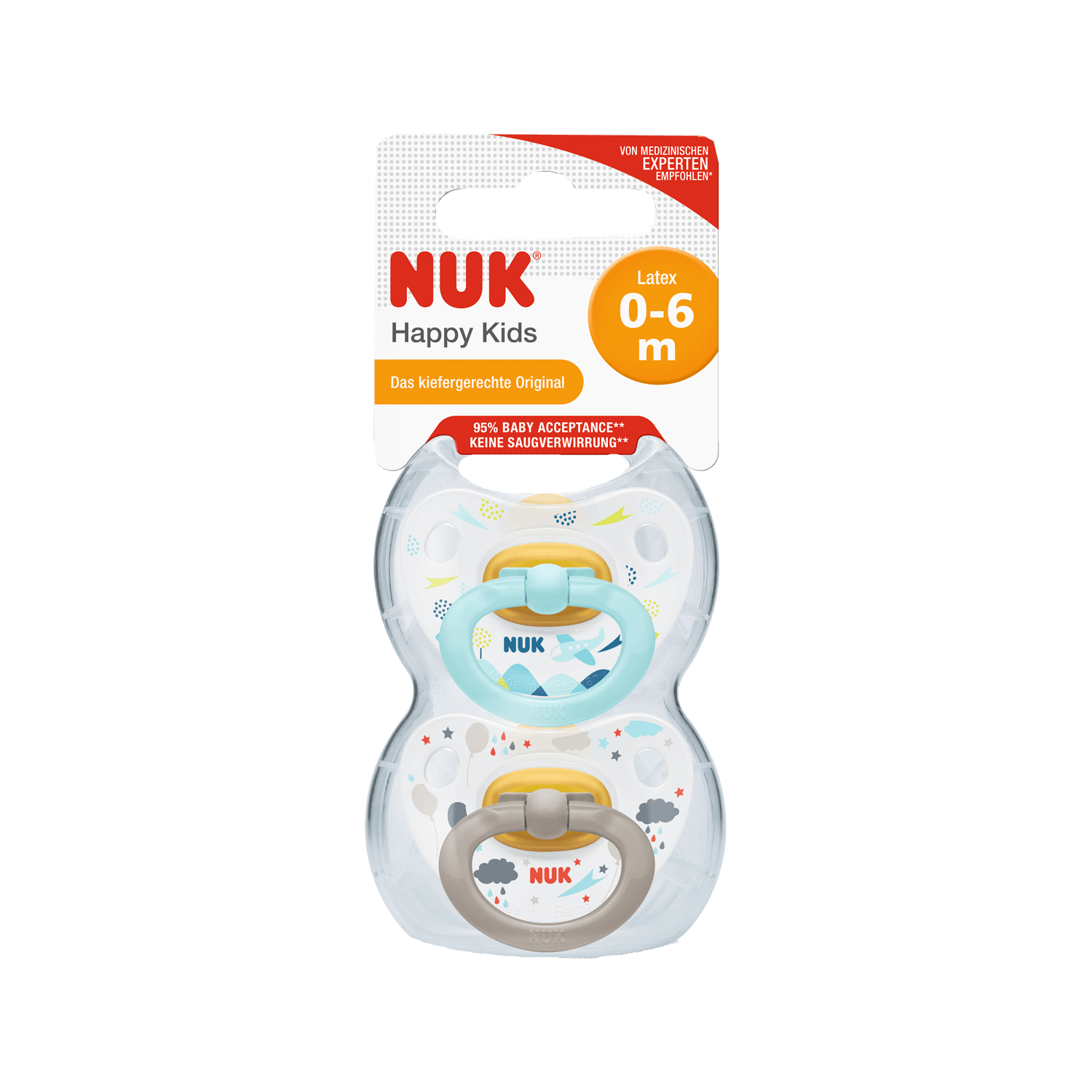 Chupete 0-6 meses NUK Animal Space x 2 – b&m diapers