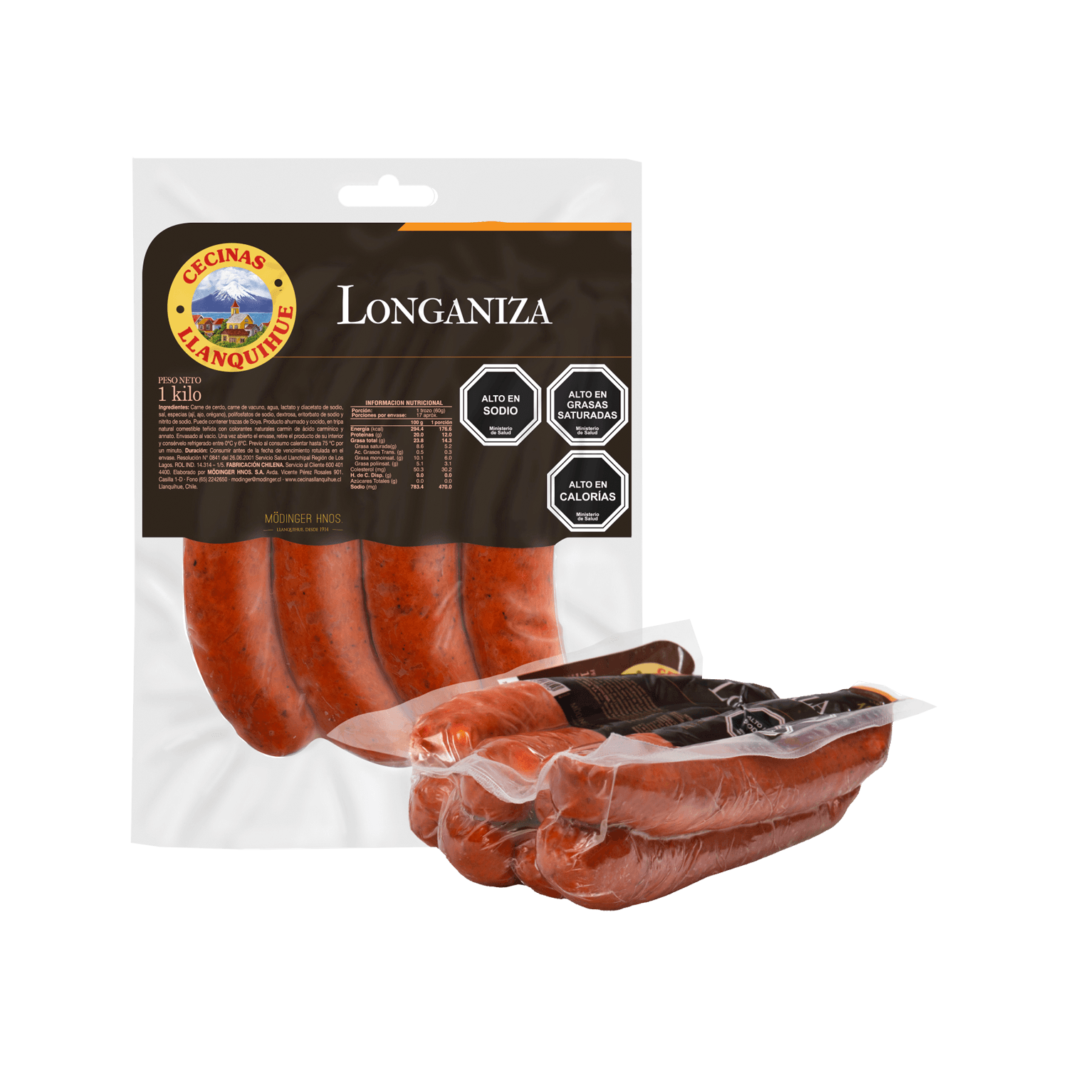 LLANQUIHUE Longaniza Vacío 1 kg