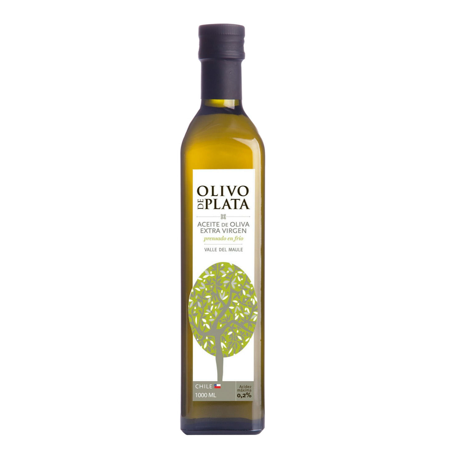 Aceite de Oliva Extra Virgen 1 L Botella de Vidrio