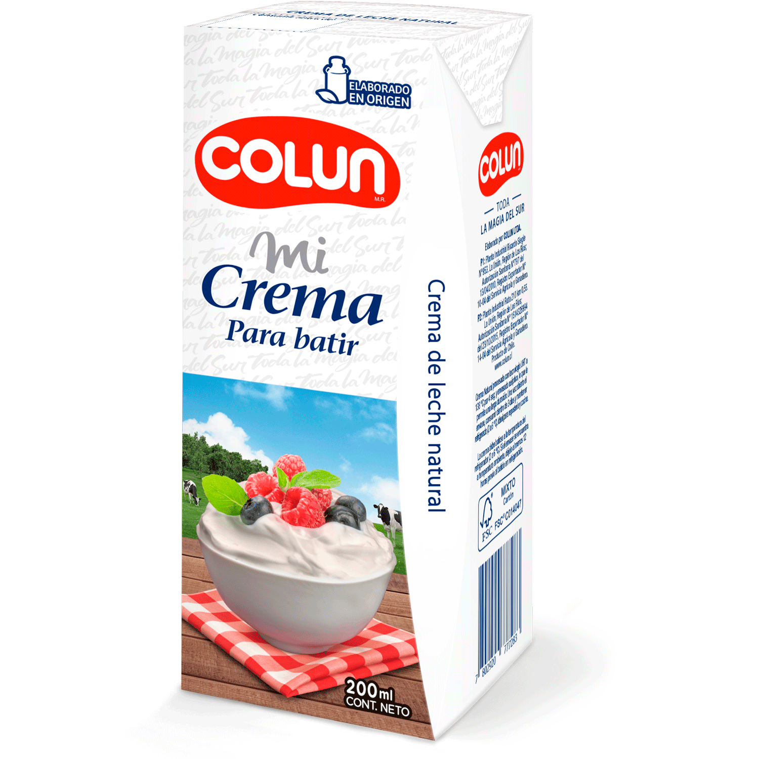 gatito papa Consultar Crema de leche Colun 200 ml | Jumbo.cl