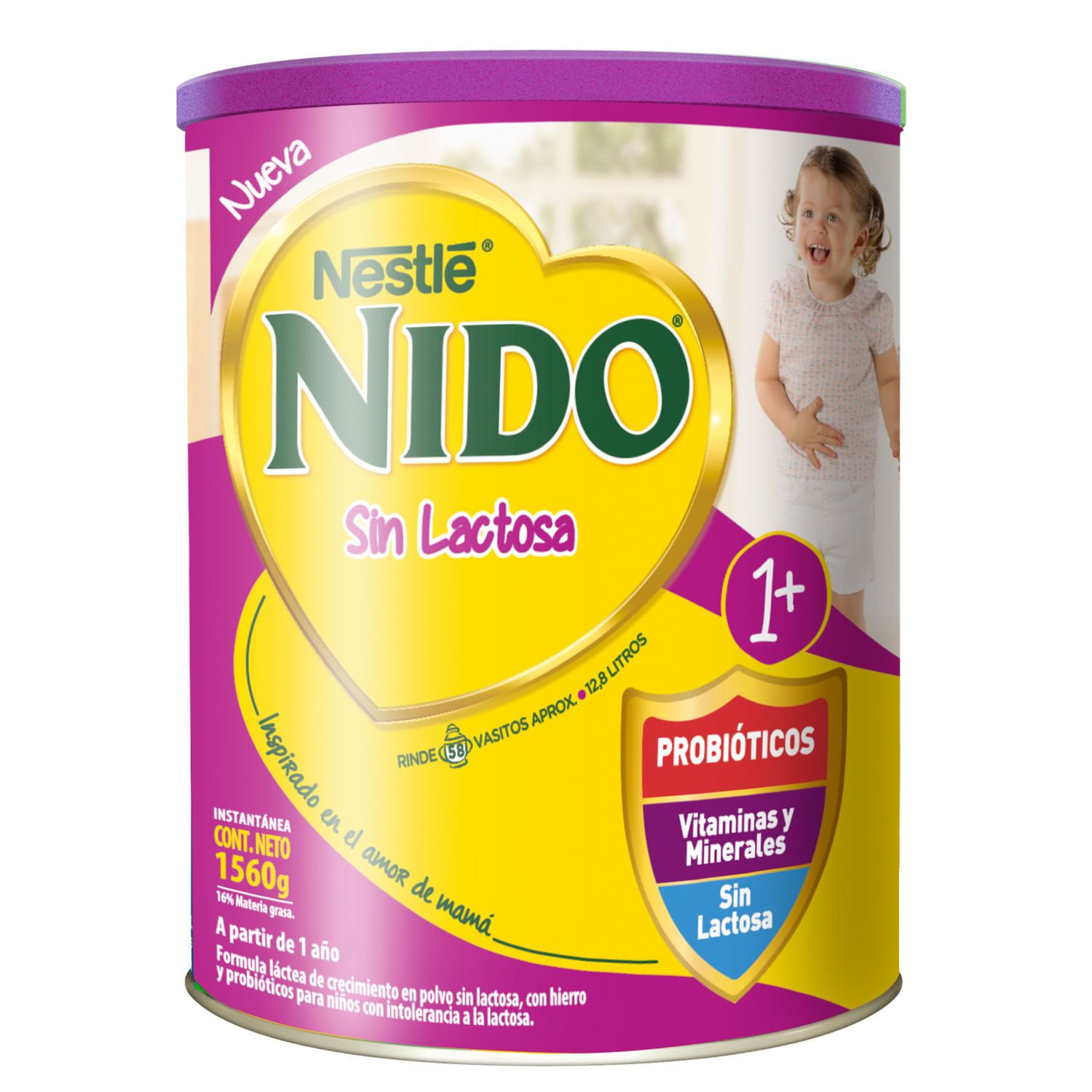 Leche en polvo Nido semidescremada sin lactosa bolsa 700 g