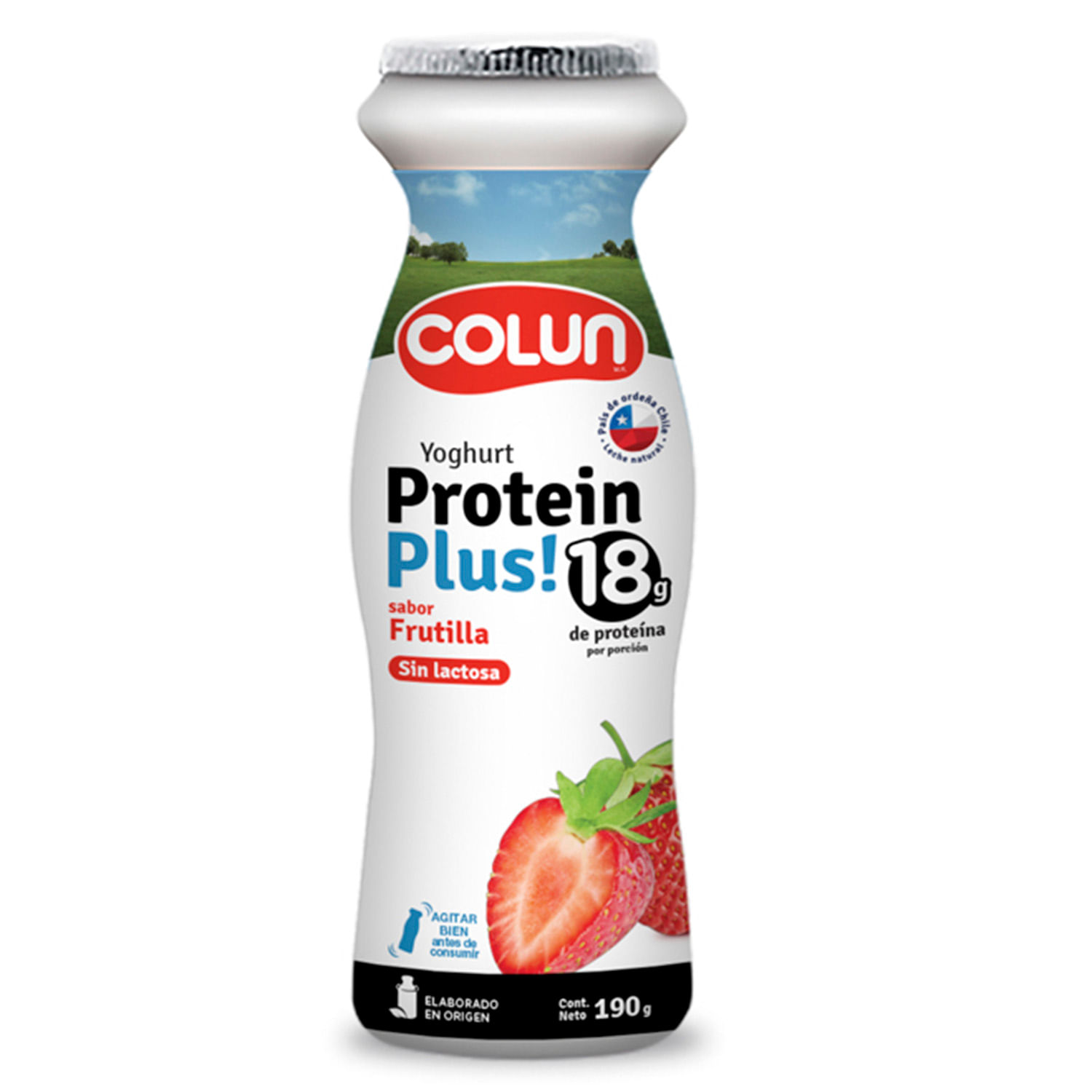 Colun Yogurt Protein Plus Frutilla 190 g
