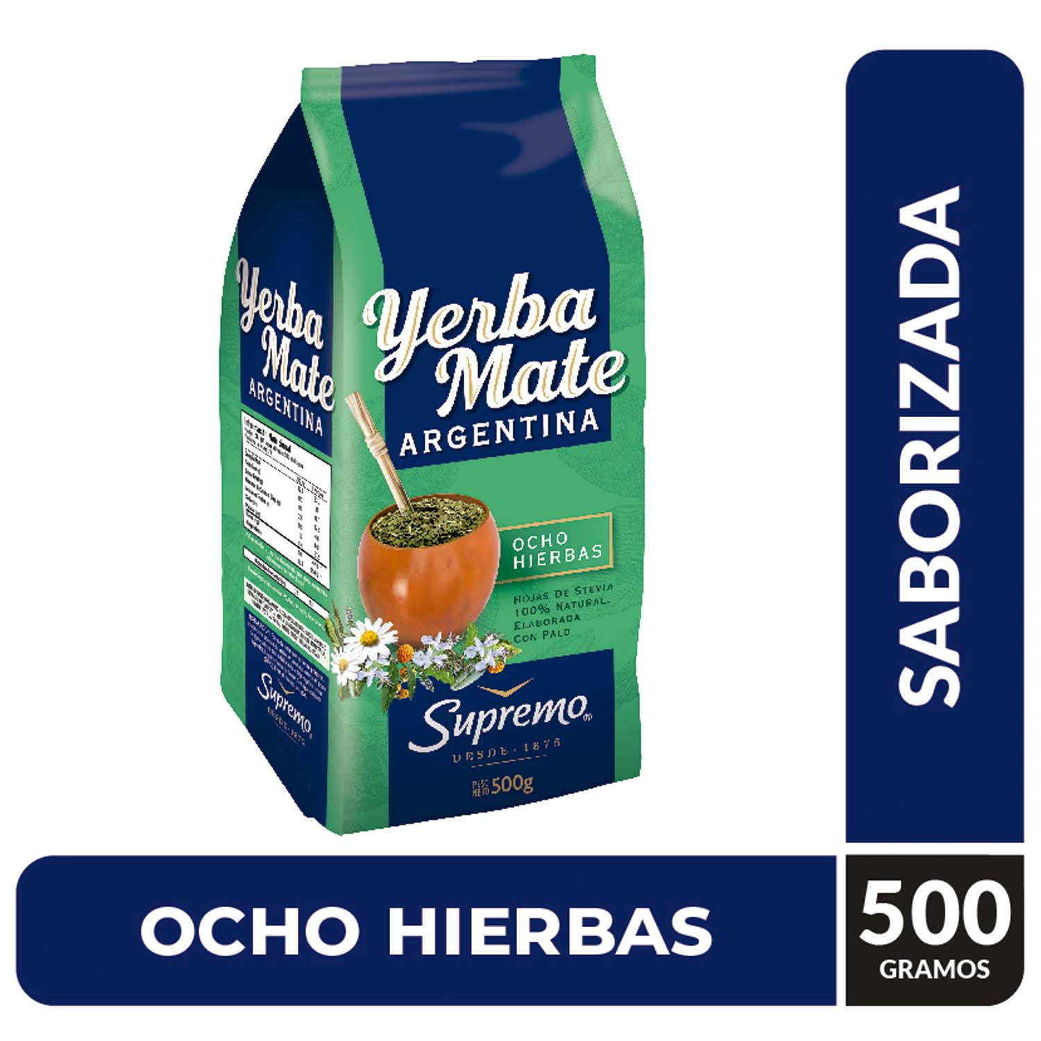 Yerba mate Supremo 500 g, Argentina, 8 hierbas