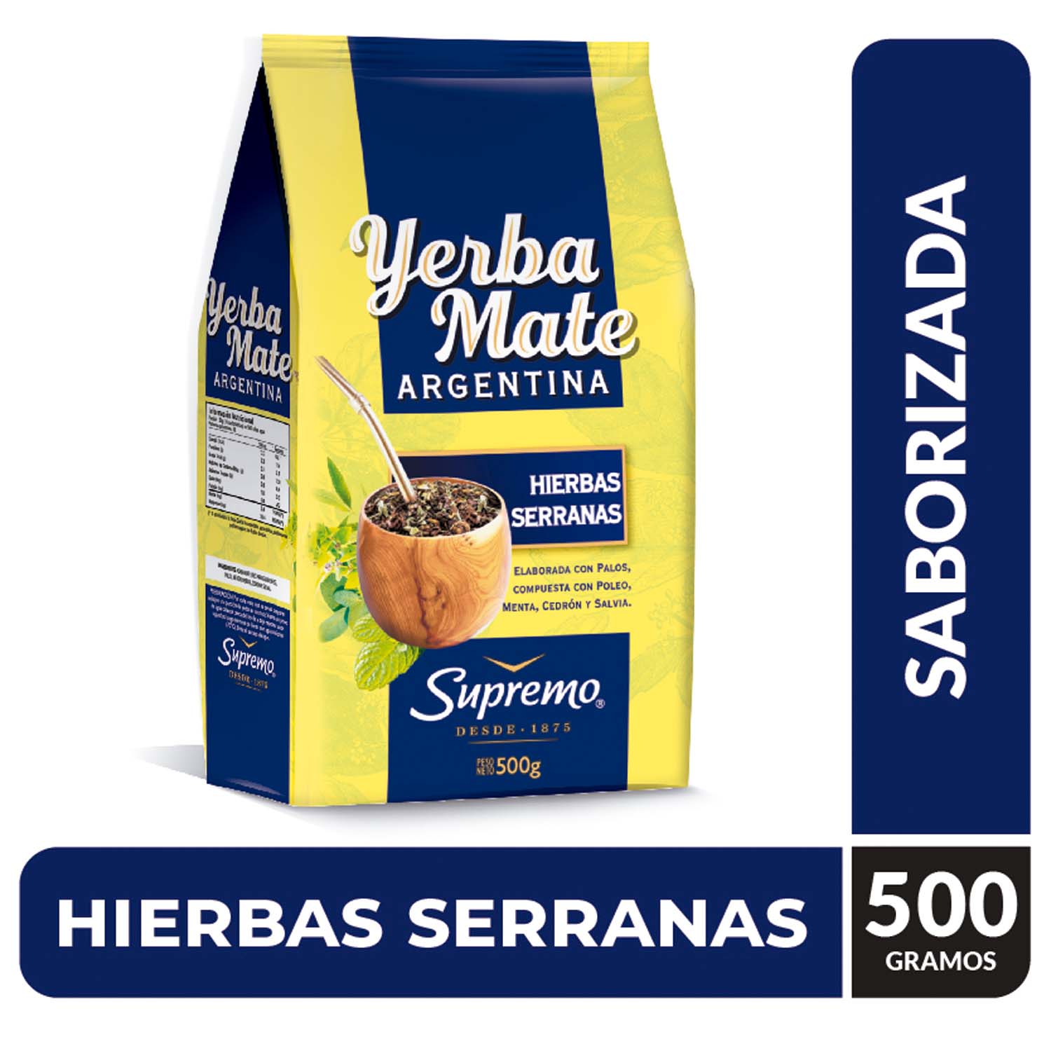 Yerba mate argentina serrana 500 g