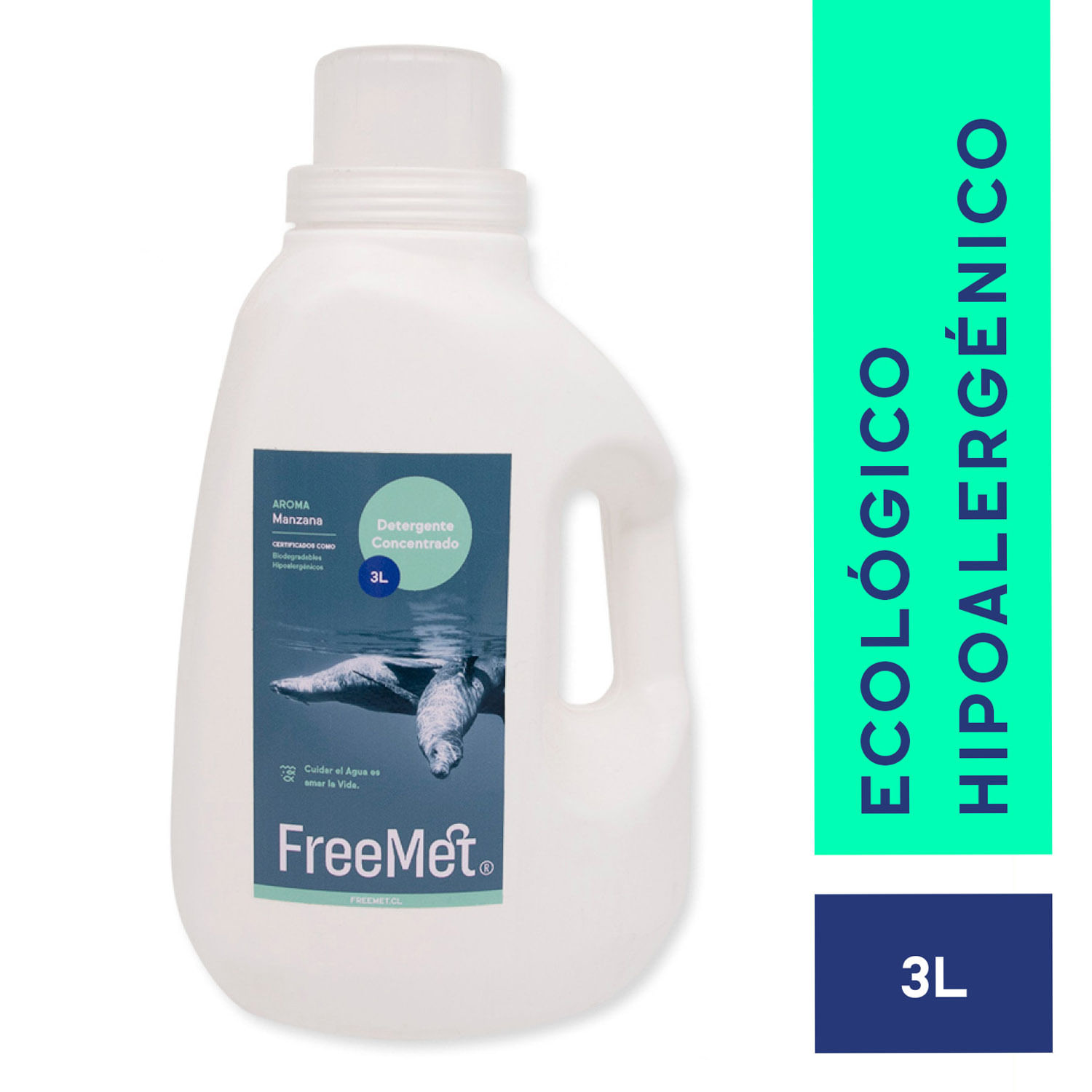 Detergente para ropa Ecológico Bebé, Freemet (3 L)
