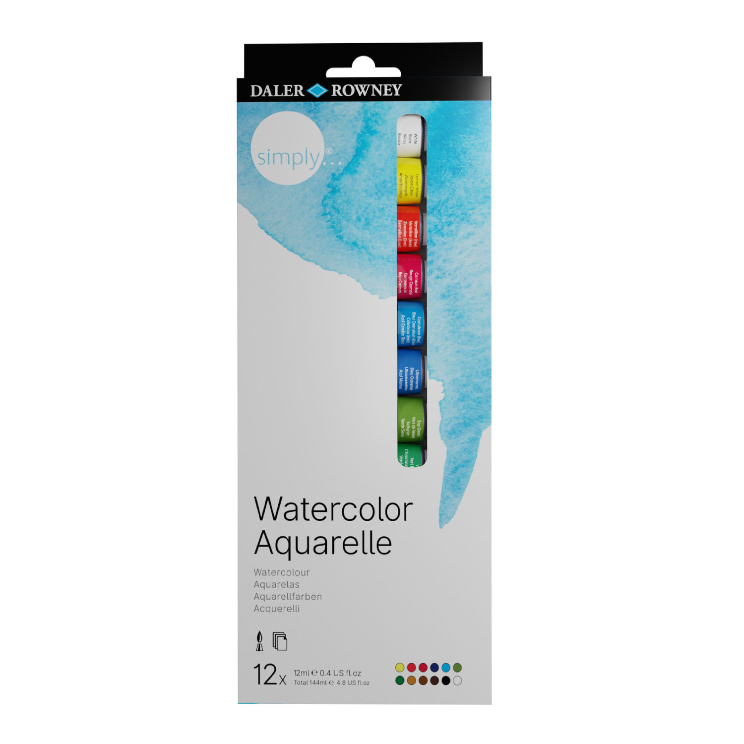 Set De Acuarelas 12 Colores De 12Ml - Artel