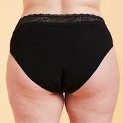 Calzón Menstrual BloodyGreen Bikini Flujo Intenso Negro Talla L