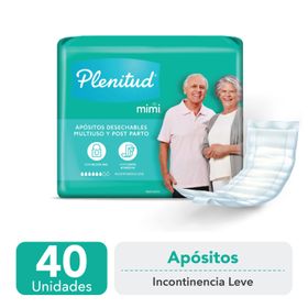 Pañales Para Adulto Plenitud Protect Talla M Incontinencia Intensa - 20  unidades