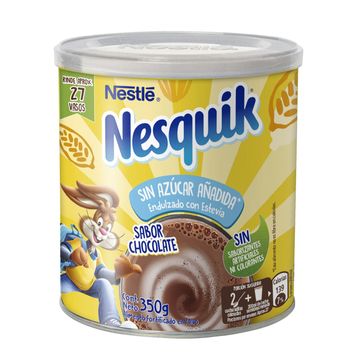 Saborizante para leche Nesquik Chocolate Sin Azúcar Añadida Tarro
