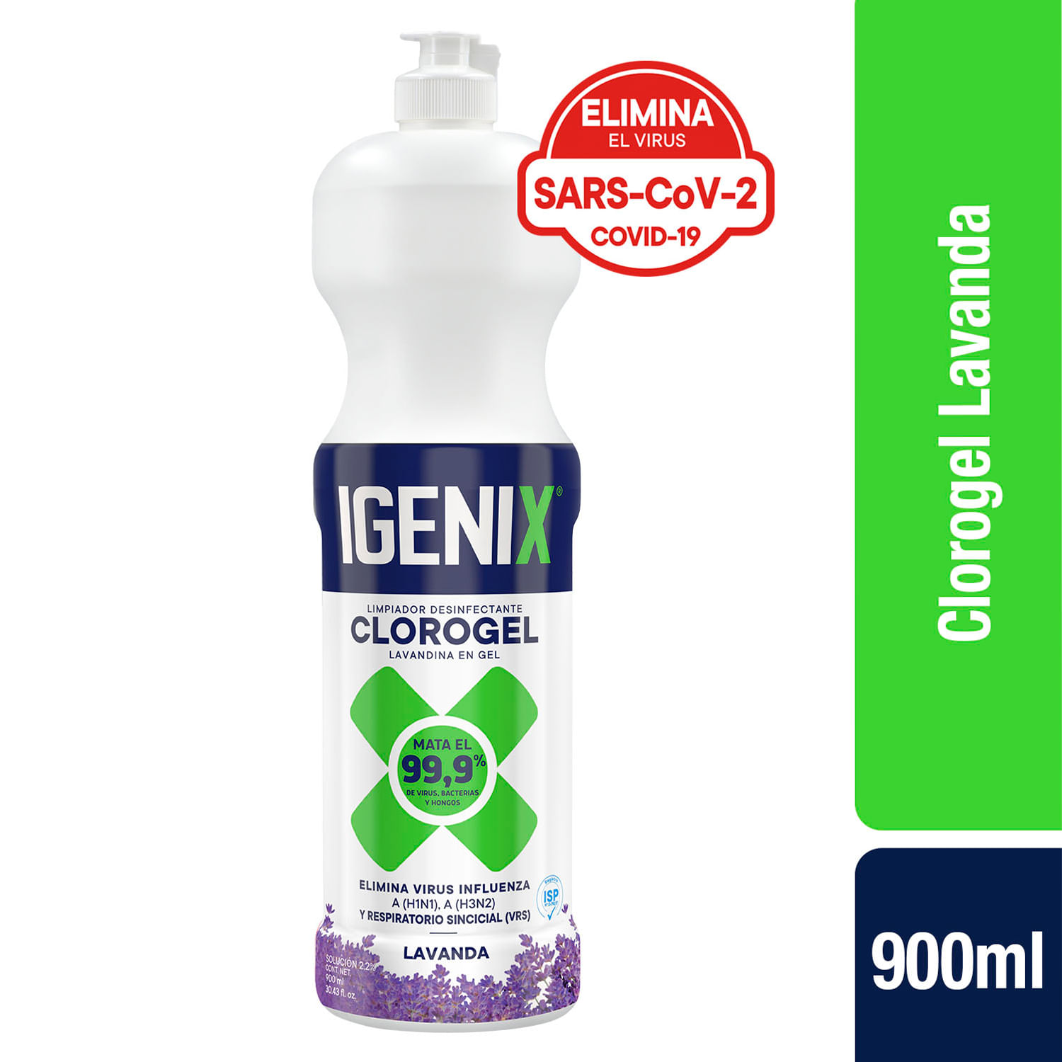 Botella de 2 litros de lejía con detergente COVID-19