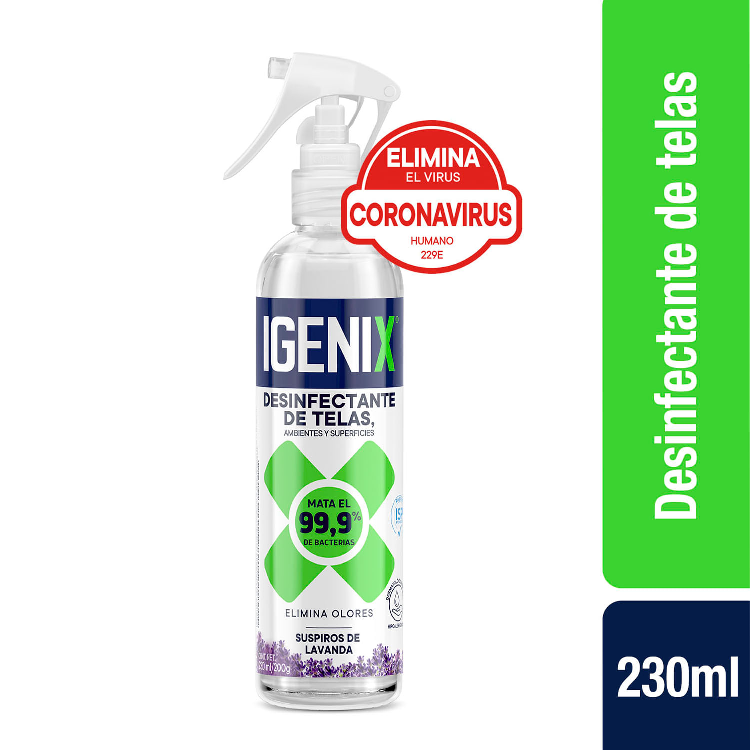 Desinfectante Telas Igenix Lavanda 230 ml