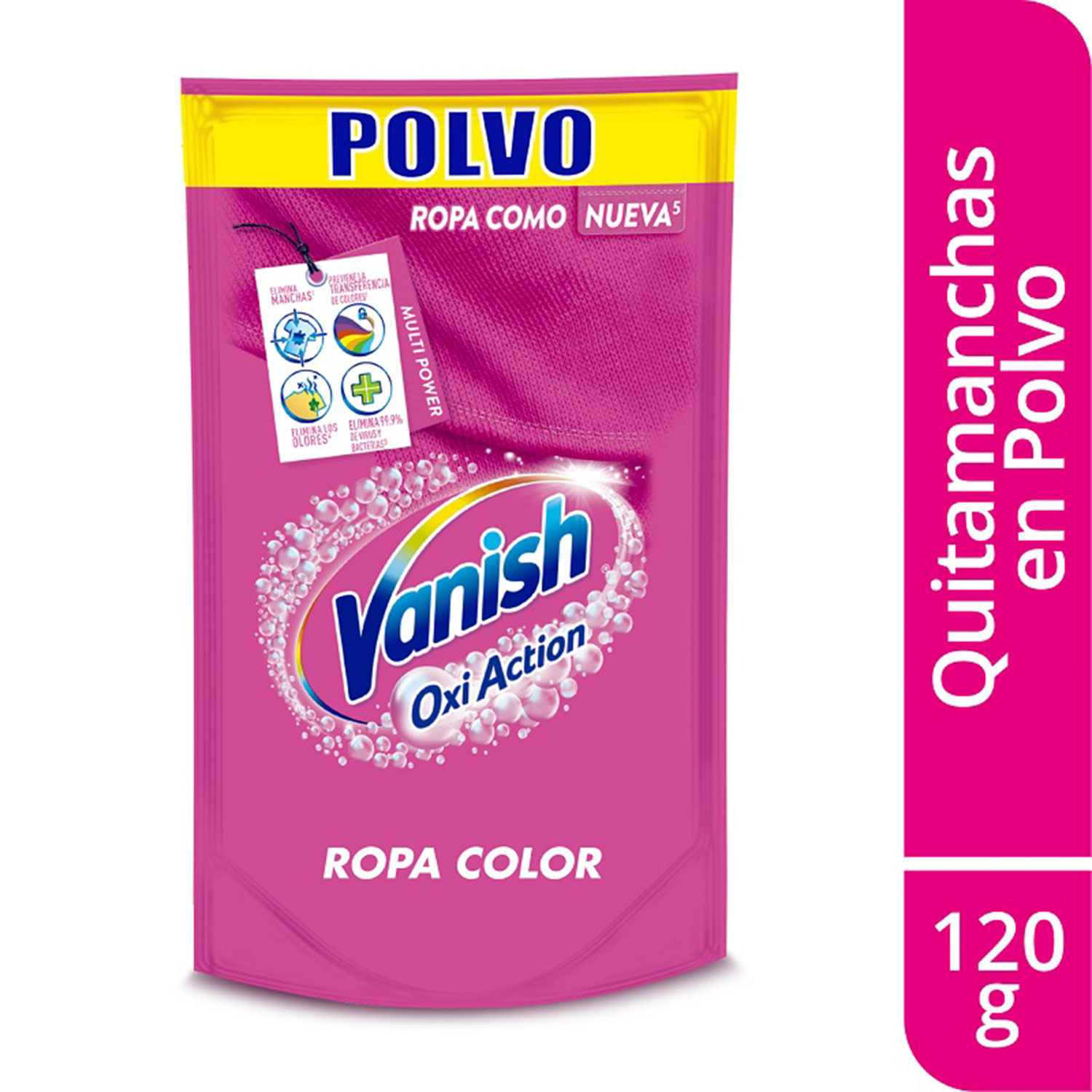 Vanish Oxi Action para ropa blanca en Polvo