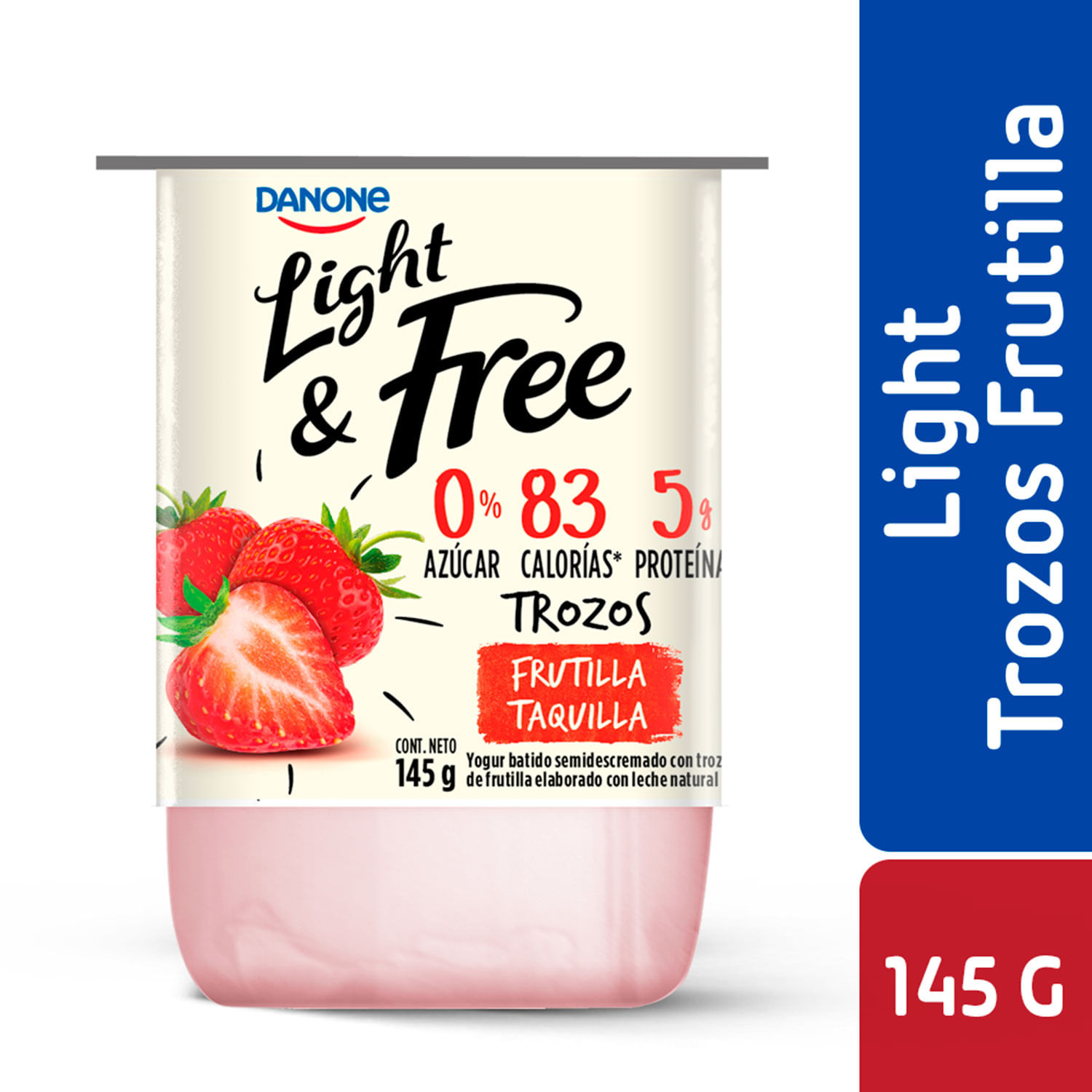 Yogurt trozos frutilla 145 g