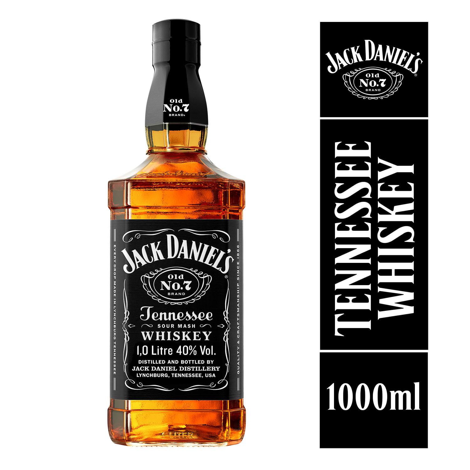 Whiskey Jack Daniels 40° botella 1 L