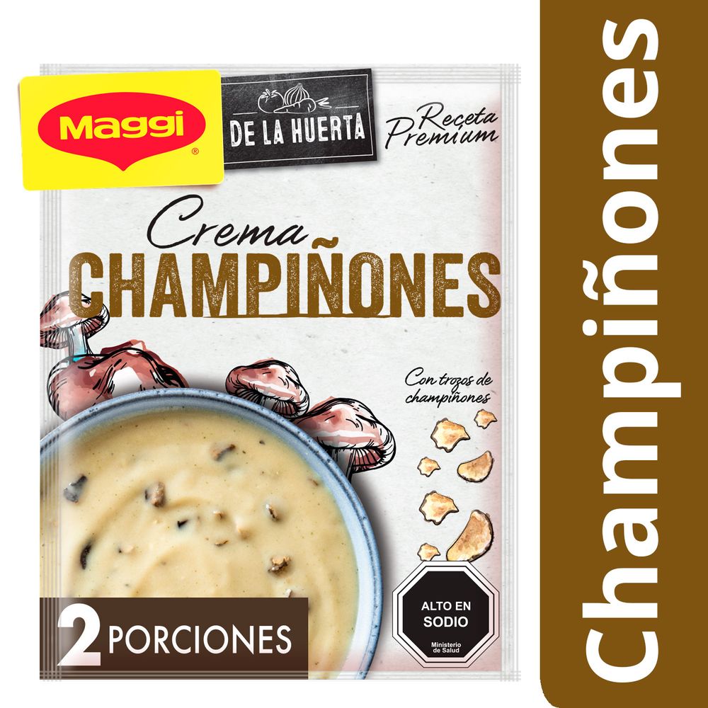 Comparar precios: Crema De La Huerta Champiñones 2 Porciones, 42 G - Maggi - ¿Cuánto Cuesta? ¿Dónde Comprar?