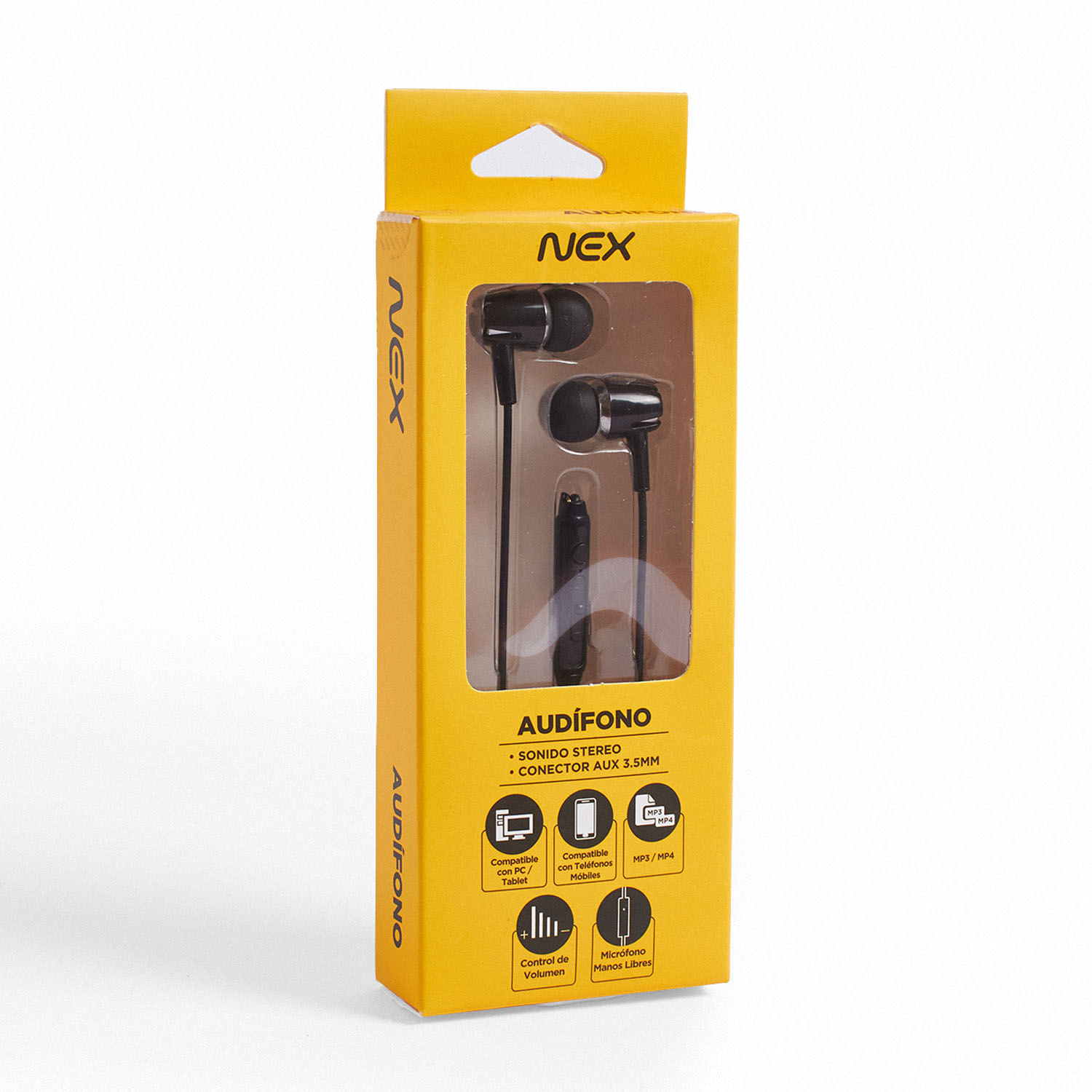 Aud fonos In Ear Mic Control Nex Negros Jumbo.cl