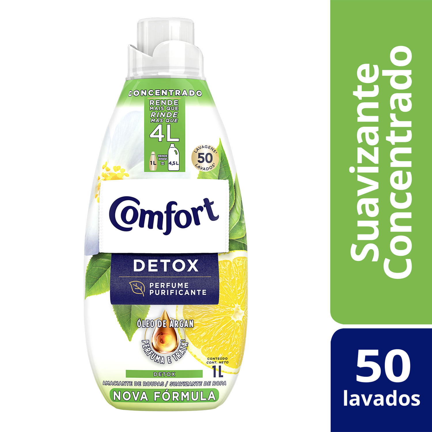 Suavizante Ropa Comfort Tratamiento Détox 1 L 