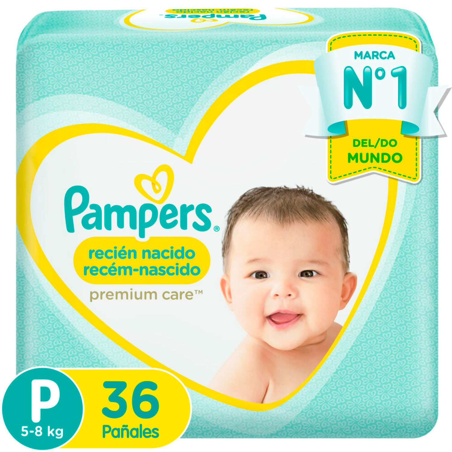 Pañal Pampers Premium Care Recién Nacido x 56 unid