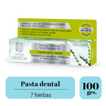 Pasta Dental Natura Siberica 7 Hierbas Del Norte 100 g 