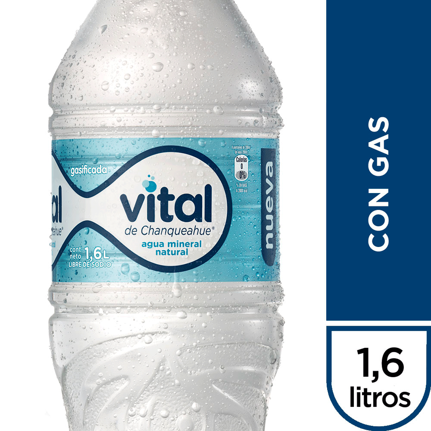 Agua Mineral VITAL con gas - 1.6 Lts