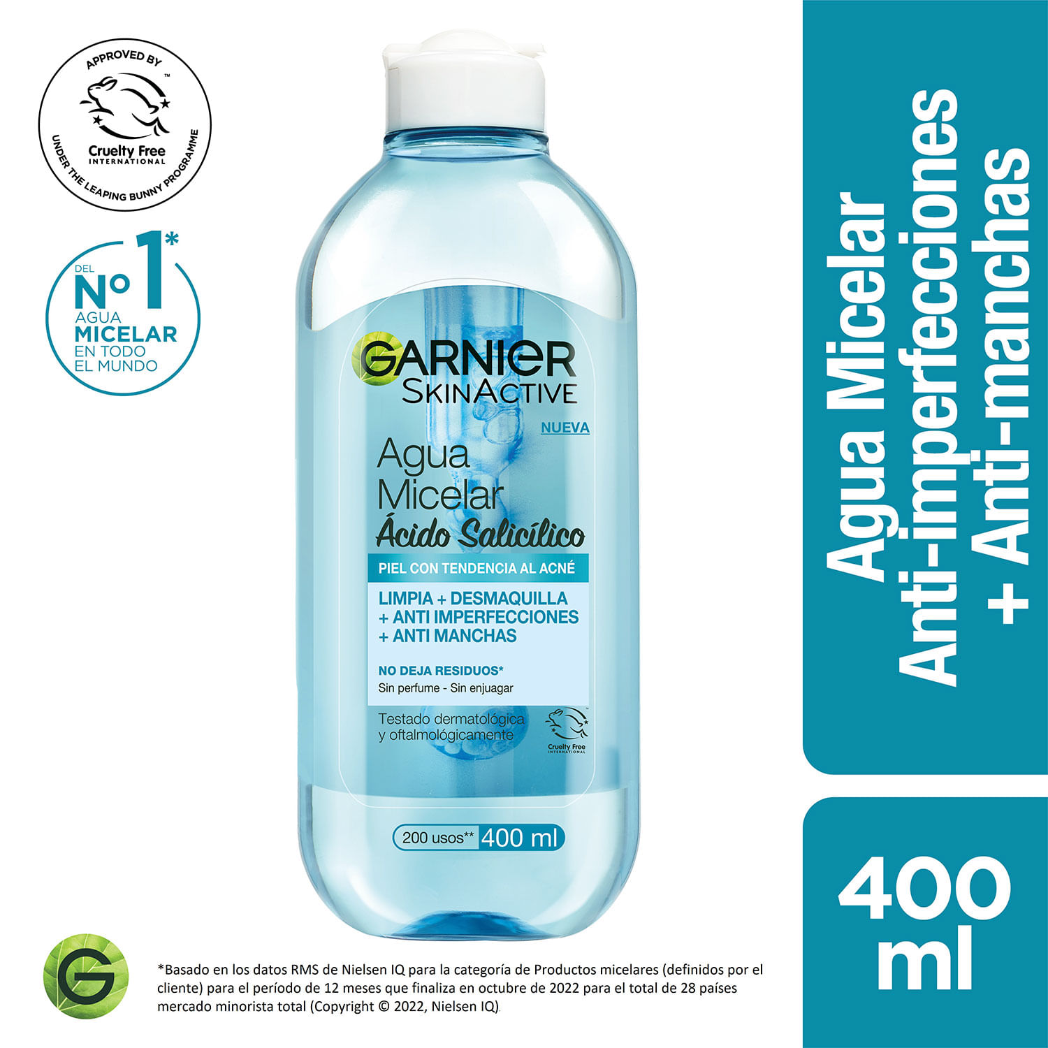 Agua Micelar Garnier Anti-Imperfecciones 400 ml