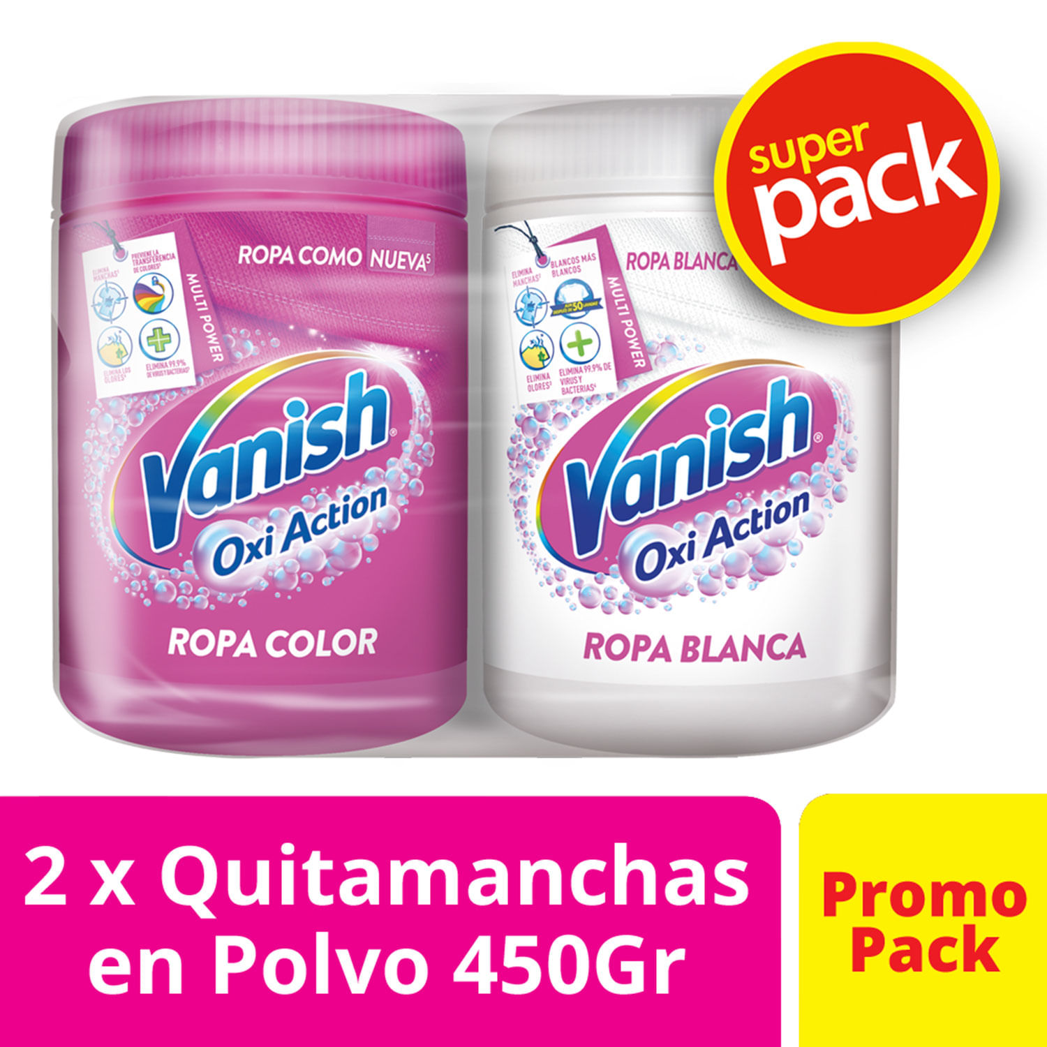 Comprar Quitamanchas Vanish Polvo Rosa -900gr