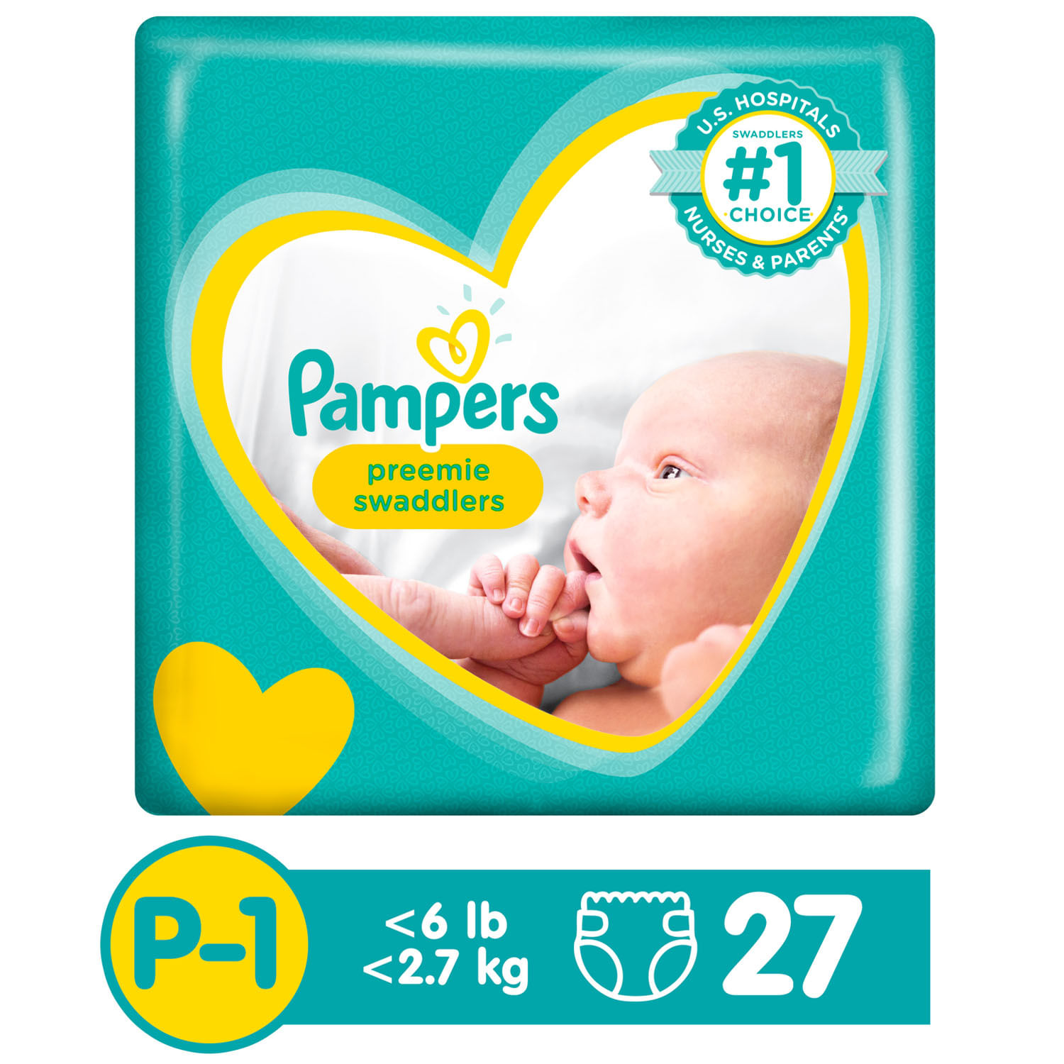 Pa ales Swaddlers Pampers Prematuro 27 un. Jumbo.cl