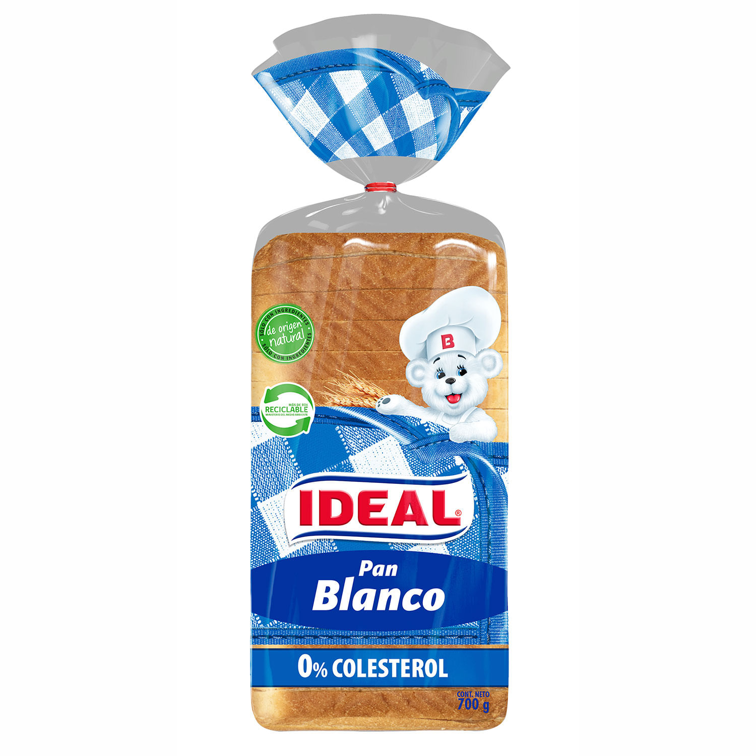 Pan de molde Bimbo® 50% blanco y 50% integral