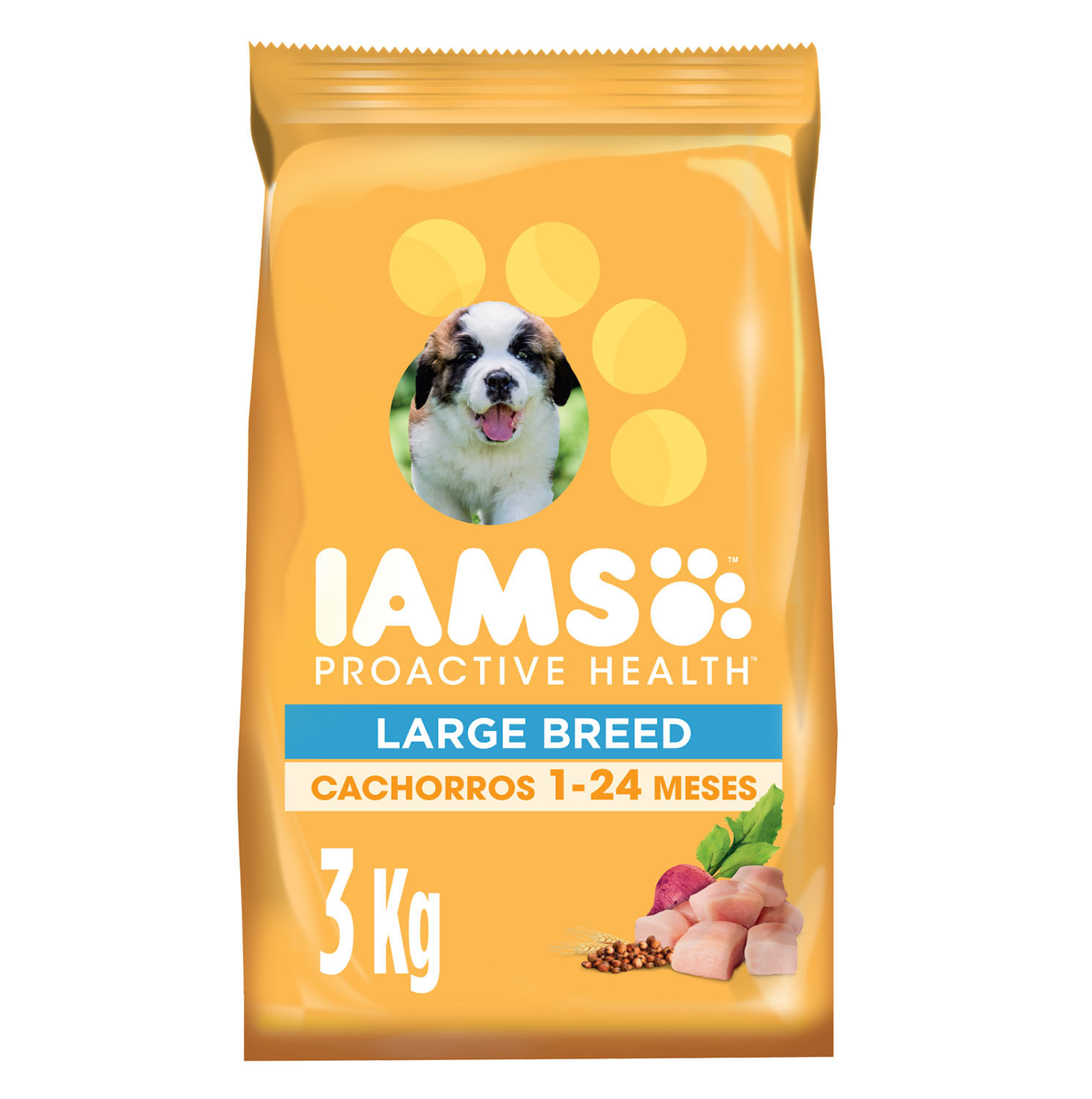 las bolsas de comida para perros iams son reciclables