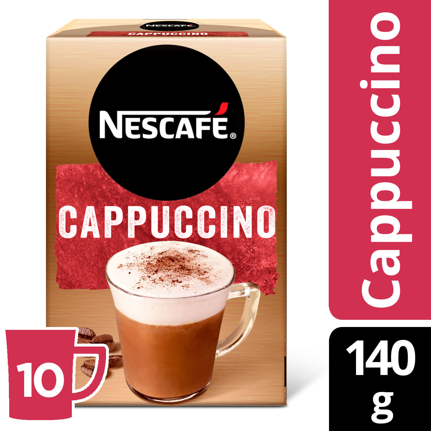 Café Nescafé Cappuccino 140g 10 sobres