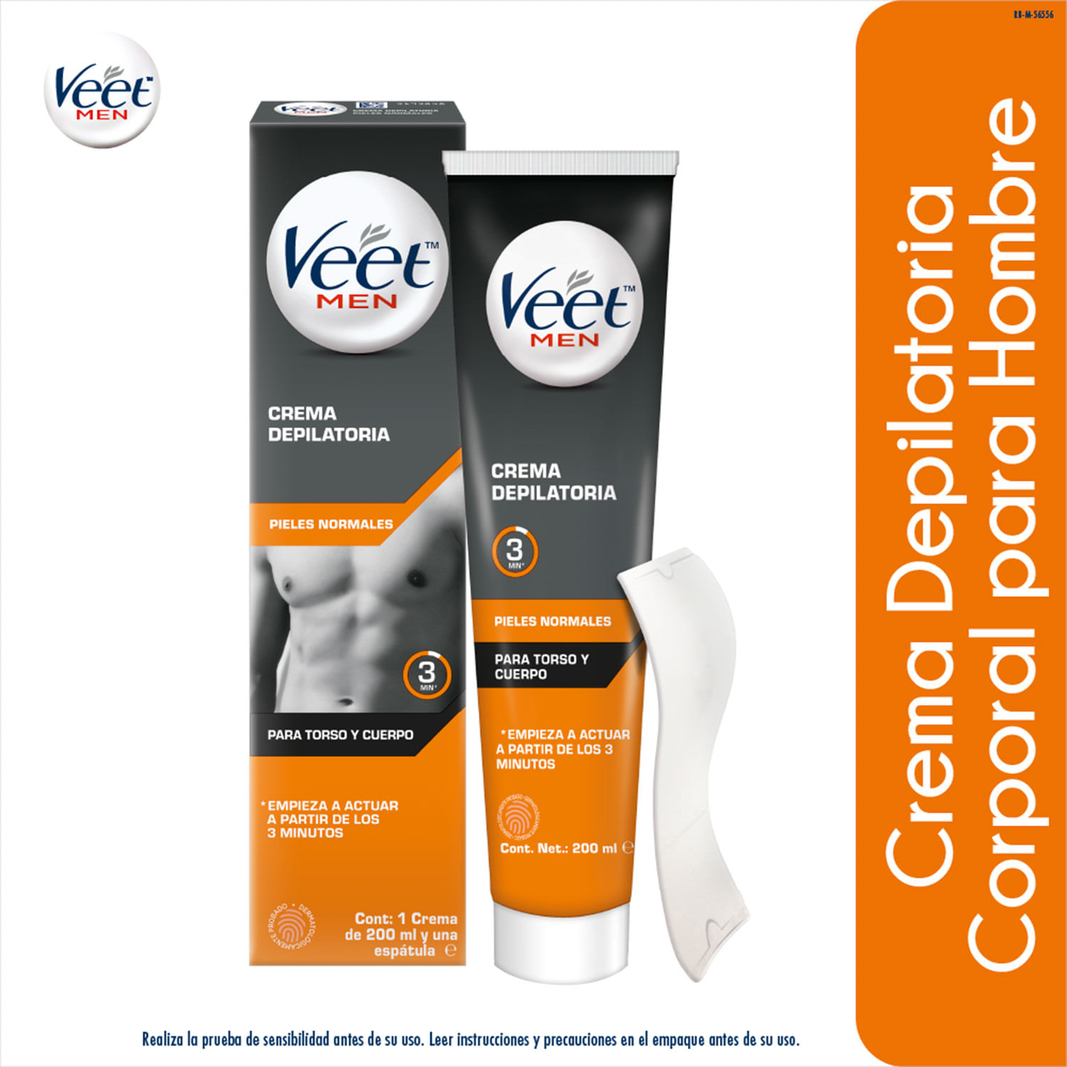 Crema depilatoria para hombres para piel sensible, 2.1 fl oz, depilación  sin dolor de larga duración, aspecto limpio de acción rápida, crema