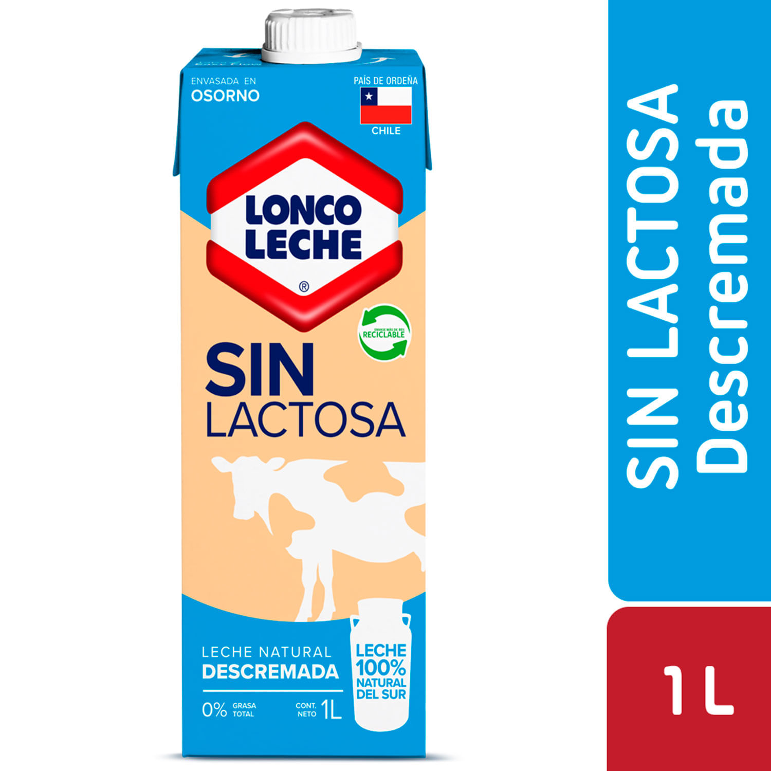 Leche Sin Lactosa Descremada 1 L