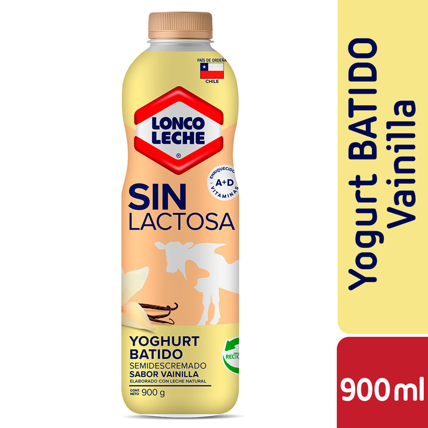 Yogurt Activia sin lactosa Bolsa 900g