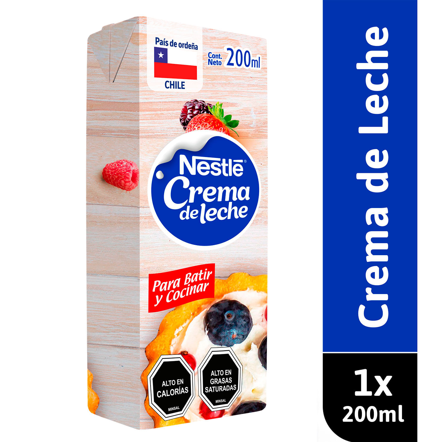Crema de leche Nestlé tetra 1 L