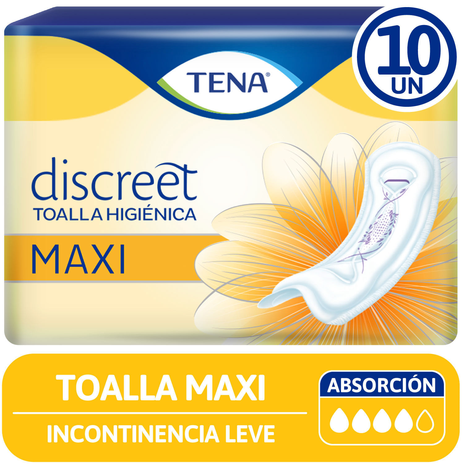 Toalla TENA Discreet maxi x10