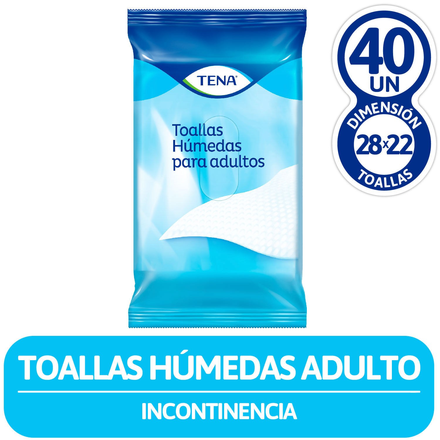 Toallitas Húmedas para Adultos FeelClean- Cont. 40 unidades