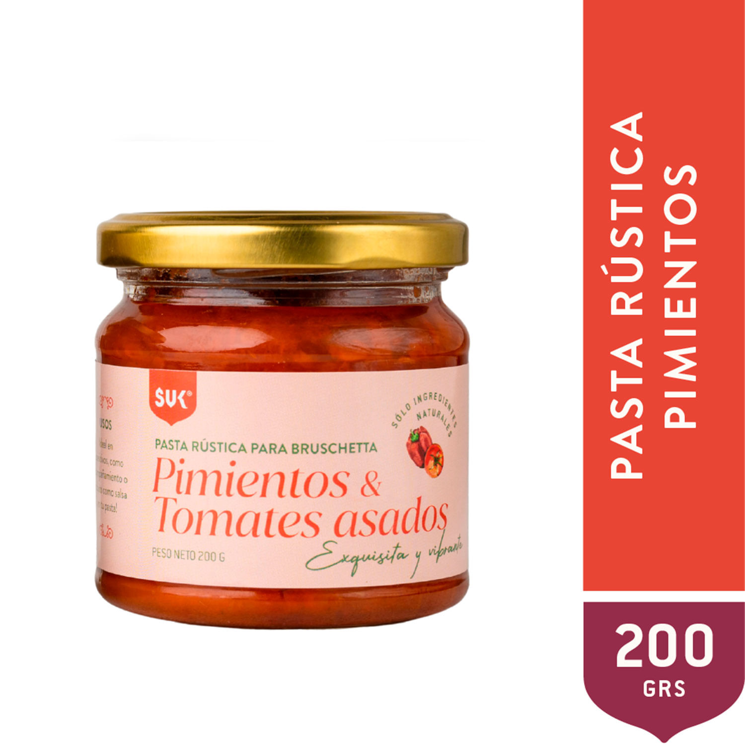 SUK Pasta Rustica Pimient y Tomat Asad 200 g