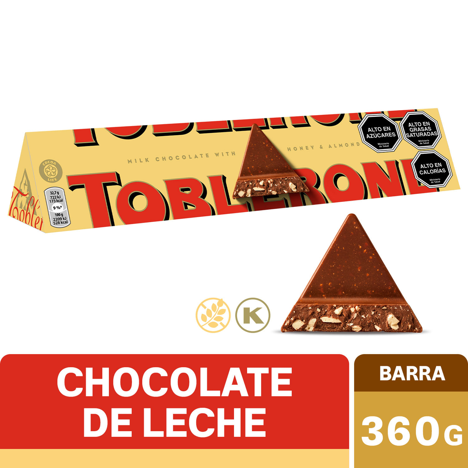 Chocolate de Leche Toblerone 360 g Jumbo.cl